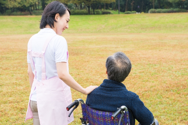 老人介護施設の様子